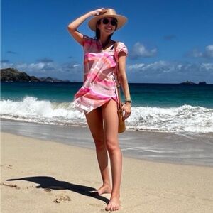 LEMLEM Pink Beach Coverup (NET-A-PORTER)